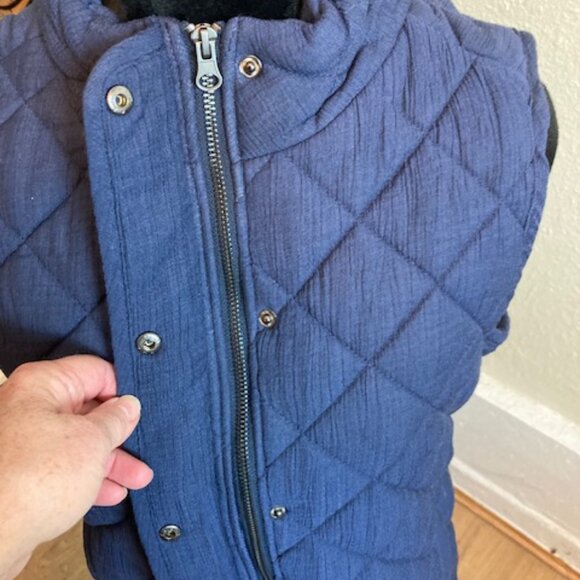 SALE Market & Spruce NWT Navy Quilted Vest Size M - Picture 2 of 6
